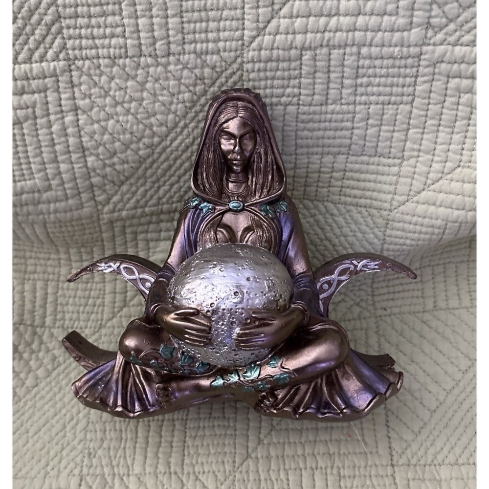 Nemesis Now Triple Moon Goddess Figurine 6" Wiccan Pagan Celtic Resin Mystic